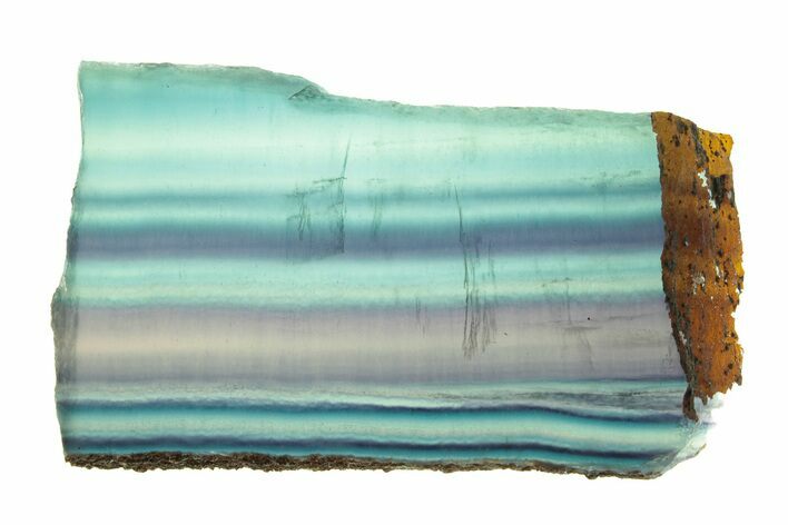 Colorful, Polished Rainbow Fluorite Slab #264640